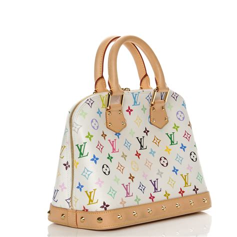 louis vuitton alma multicolor white|Louis Vuitton Alma mini.